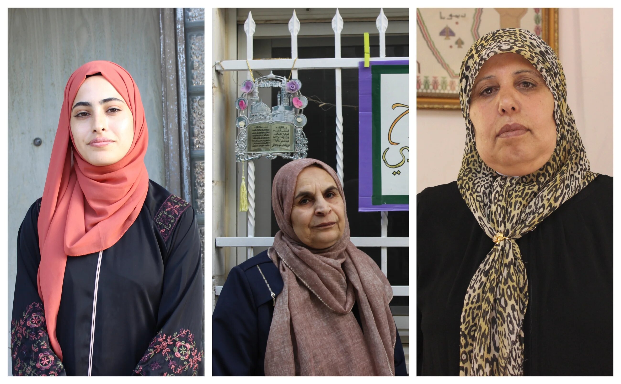 De gauche à droite, Muna al-Kurd, Salwa Skafi et Nuha Attieh (MEE)