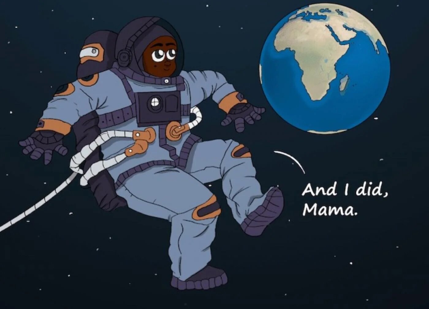 « Et je l’ai fait, Maman. » Cette nouvelle série de bandes dessinées a pour but d’inspirer et d’émanciper les jeunes femmes du Moyen-Orient (avec l’aimable autorisation d’AWRA)