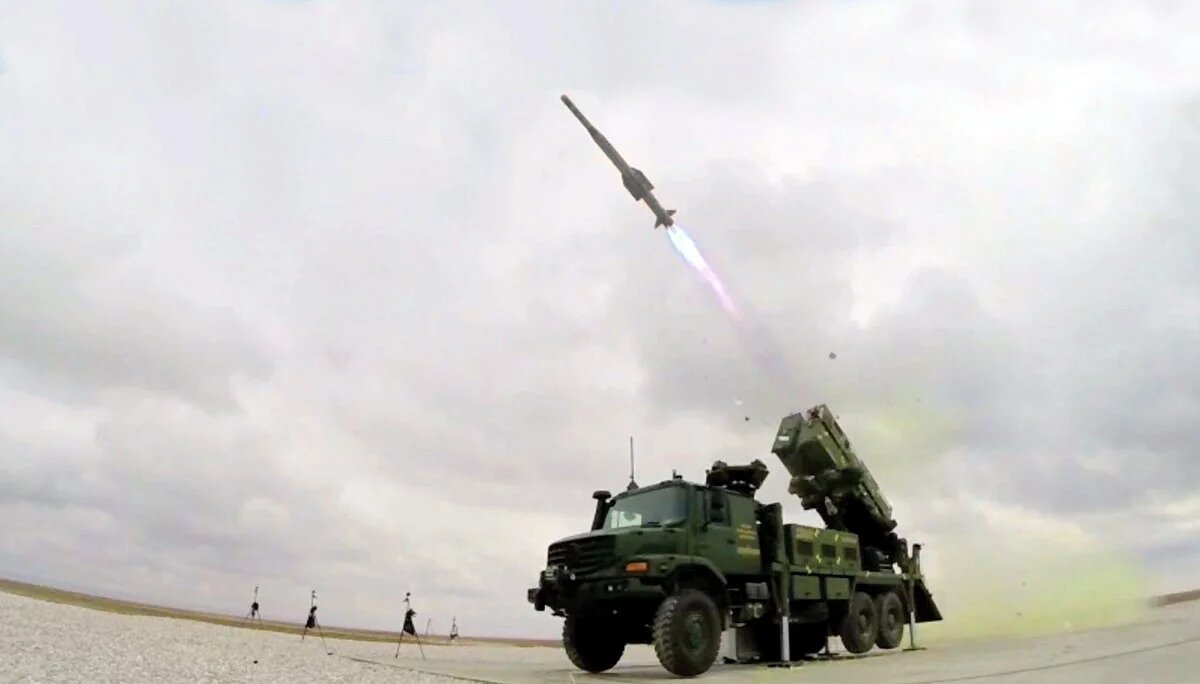 HISAR-O air defense system is pictured during a drill (Screengrab)