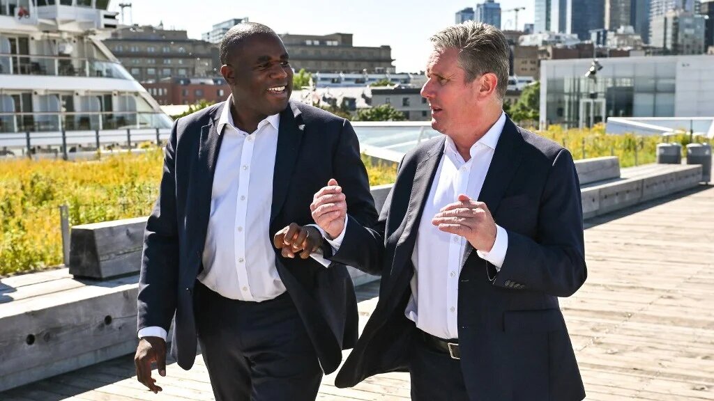 British Foreign Secretary David Lammy with Prime Minister Keir Starmer (AFP)
