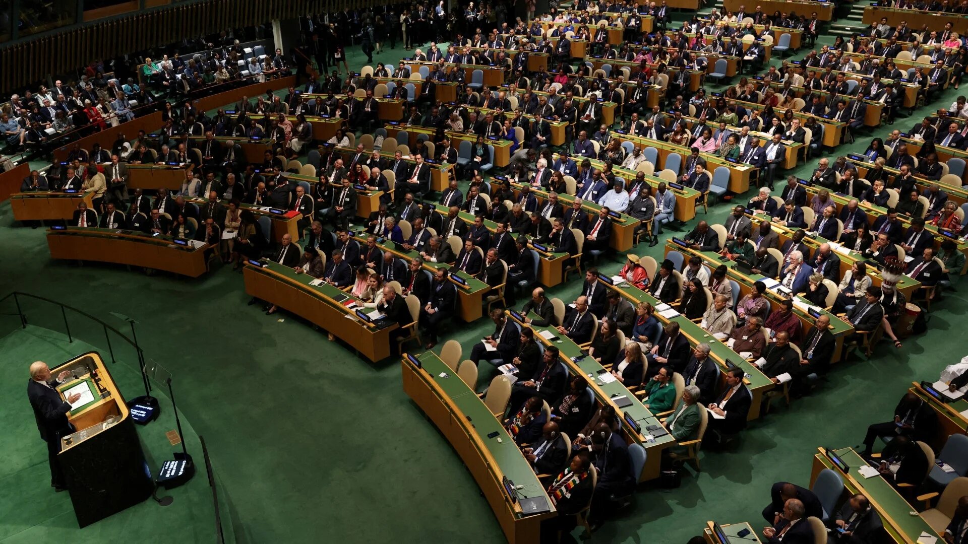 The 79th United Nations General Assembly at UN headquarters in New York, 24 September 2024. (Reuters/Caitlin Ochs)