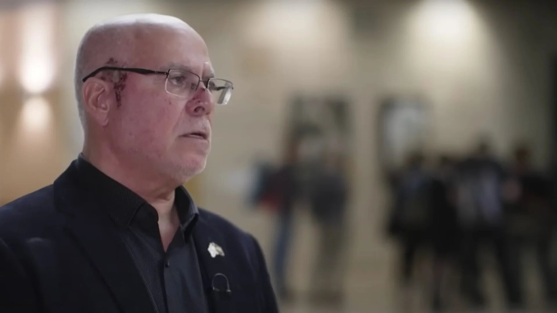 Zvika Fogel speaking to the UK's Channel 4 News in an interview that was aired in December 2022 (Screenshot/Channel 4 News) 