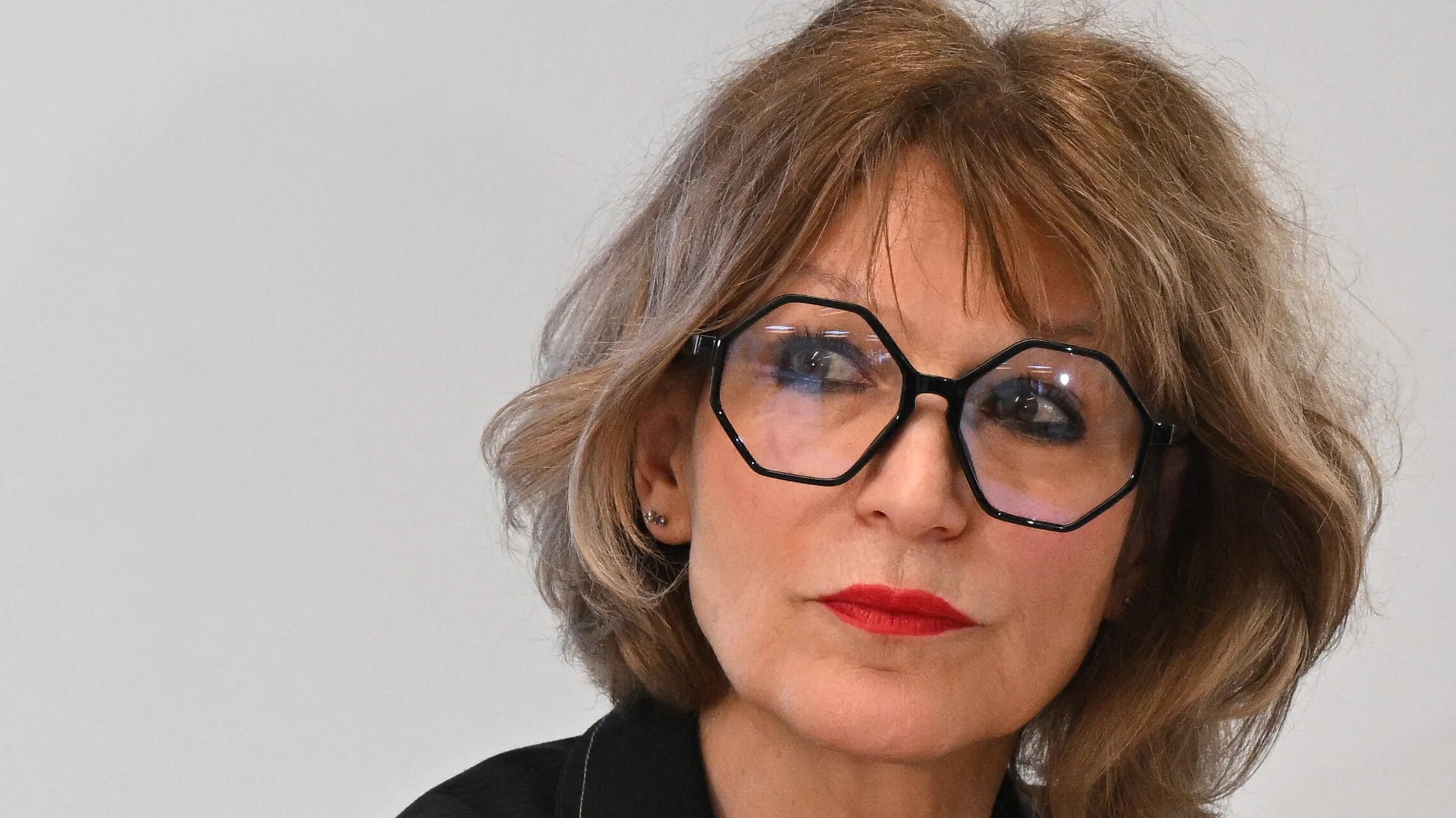 French human rights activist and Secretary General of Amnesty International Agnes Callamard reacts during a press conference, in London, on April 23, 2024, ahead of Amnesty International’s The State of the World’s Human Rights report.