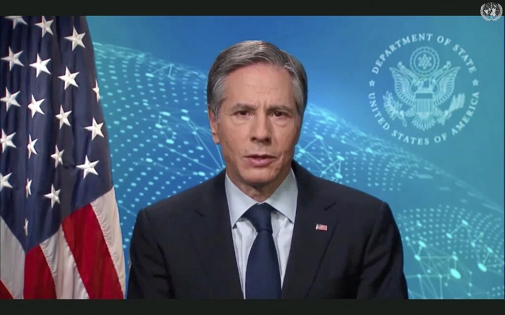 Blinken said the US was seeking support for its election to the UNHRC for the 2022-2024 term.