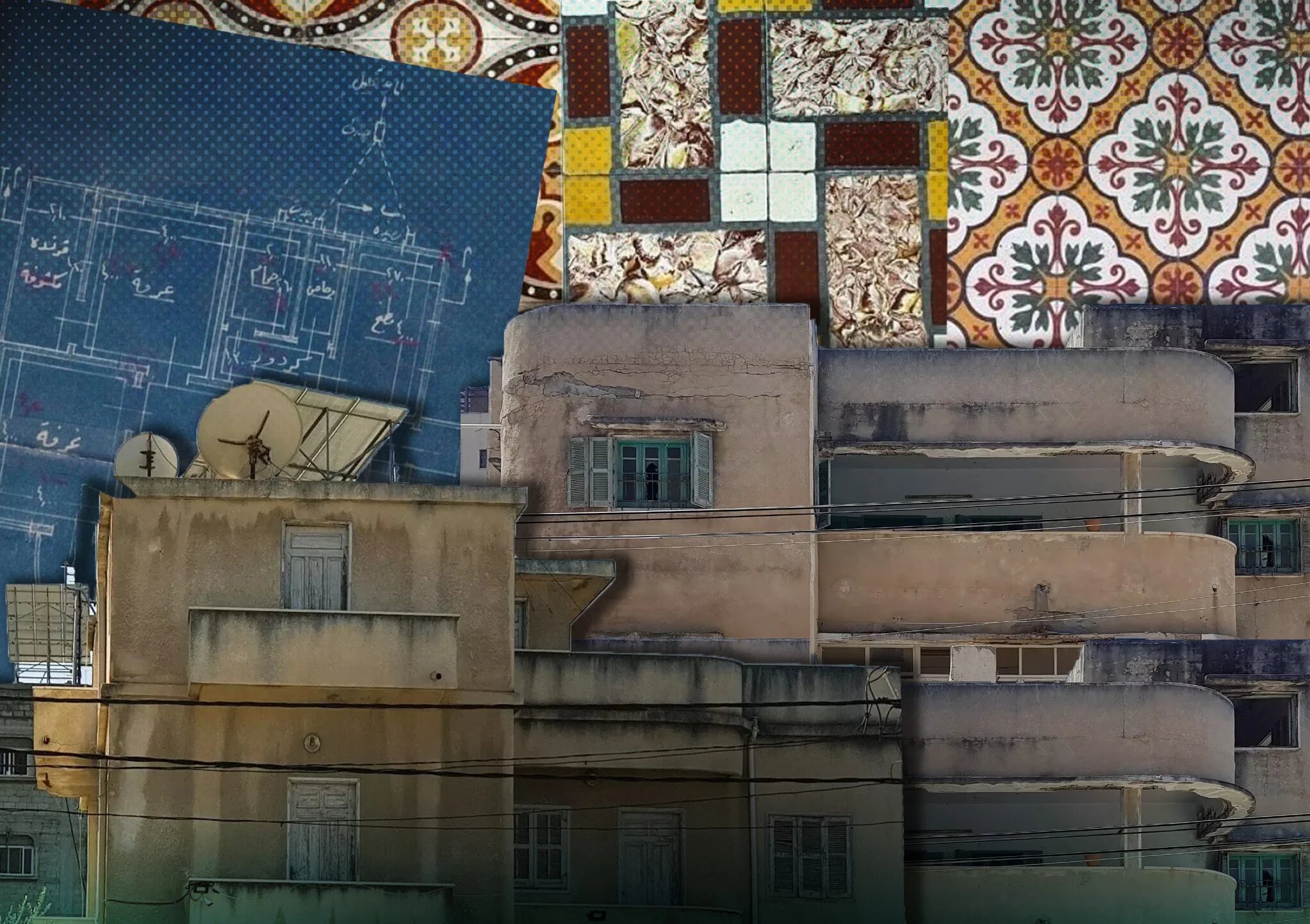 Gaza est riche d’un patrimoine architectural remarquable, de l’ère byzantine au Bauhaus, en passant par l’influence mamelouke (illustration de MEE)