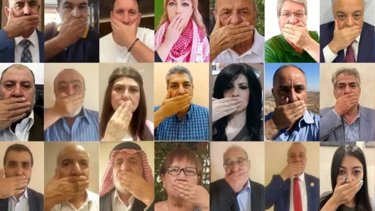 Journalists and activists engage in a coordinated social media campaign against Jordan's draft cybercrime laws (Screngrab/Twitter)
