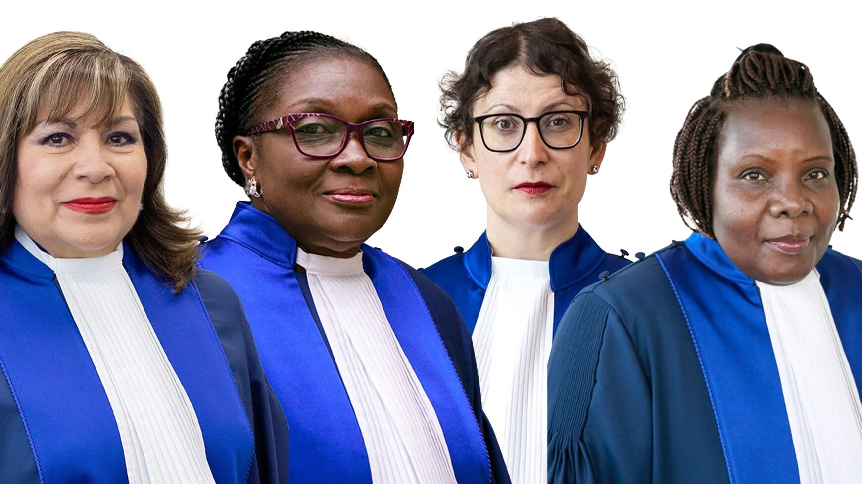 Left to right: Judge Luz del Carmen Ibanez Carranza (Peru), ICC Second Vice-President Reine Adelaide Sophie Alapini Gansou (Benin), Judge Beti Hohler (Slovenia) and Judge Solomy Balungi Bossa (Uganda)