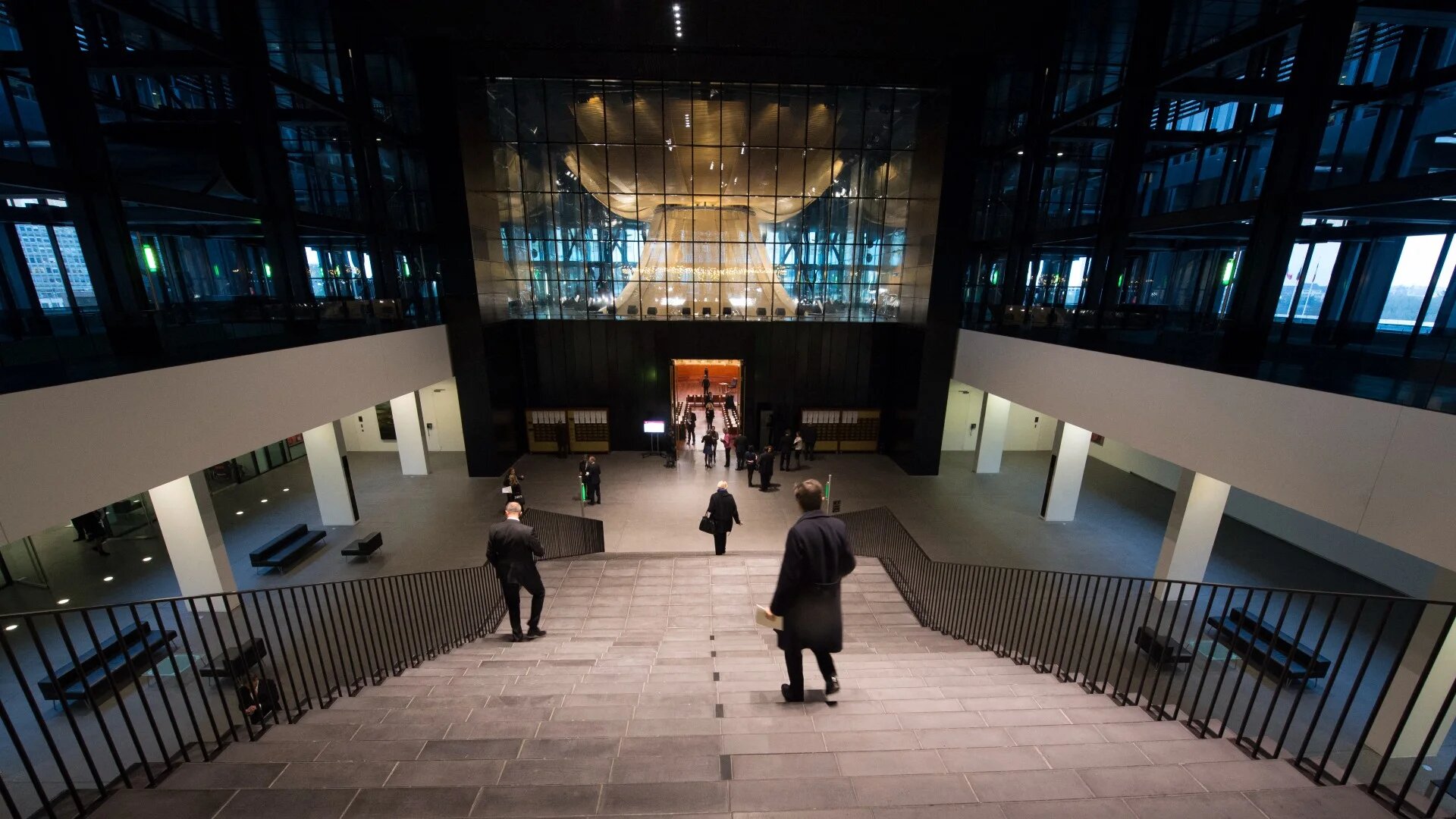 An inside view of the Court of Justice of the European Union headquarters in Luxembourg (AFP/File photo)