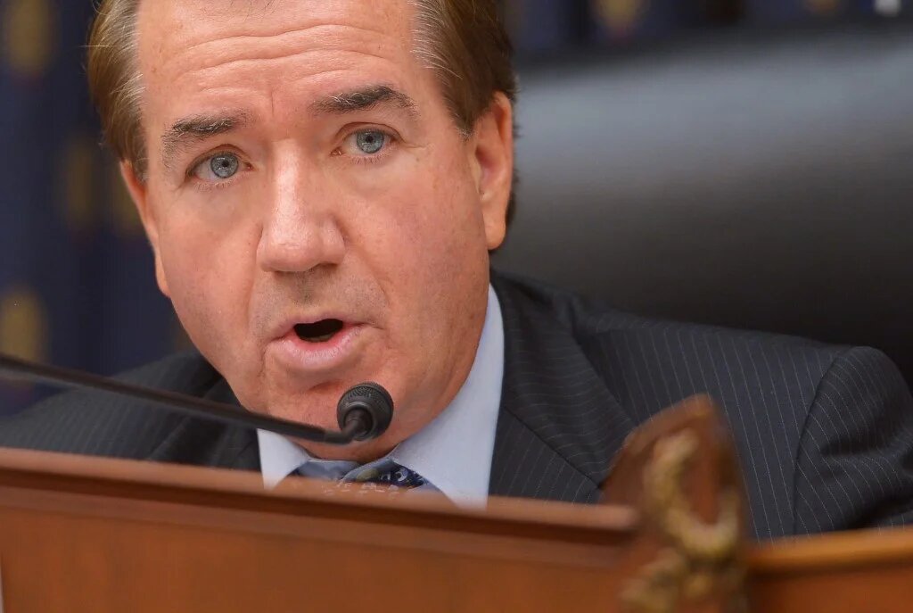 Then-Congressman Edward Royce speaks during a congressional hearing on 23 July 2014