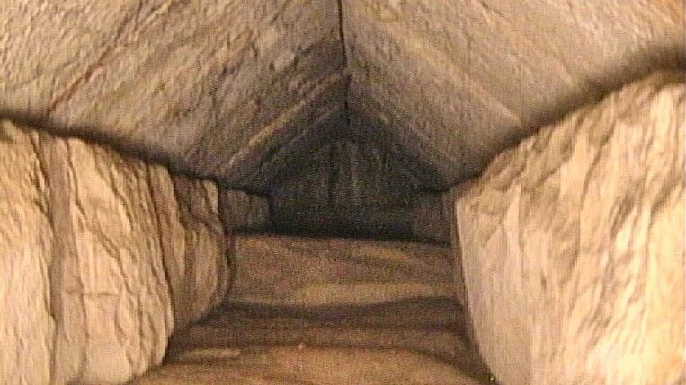A hidden corridor inside the Great Pyramid of Giza was announced by Egypt's Tourism Ministry of Antiquities on 2 March 2023 (Reuters)