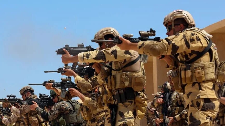 Soldiers pictured during Egyptian–US joint exercise (Bright Star 2025) at Mohamed Naguib military base, on 3 September 2025 (Facebook/Egyptian army)