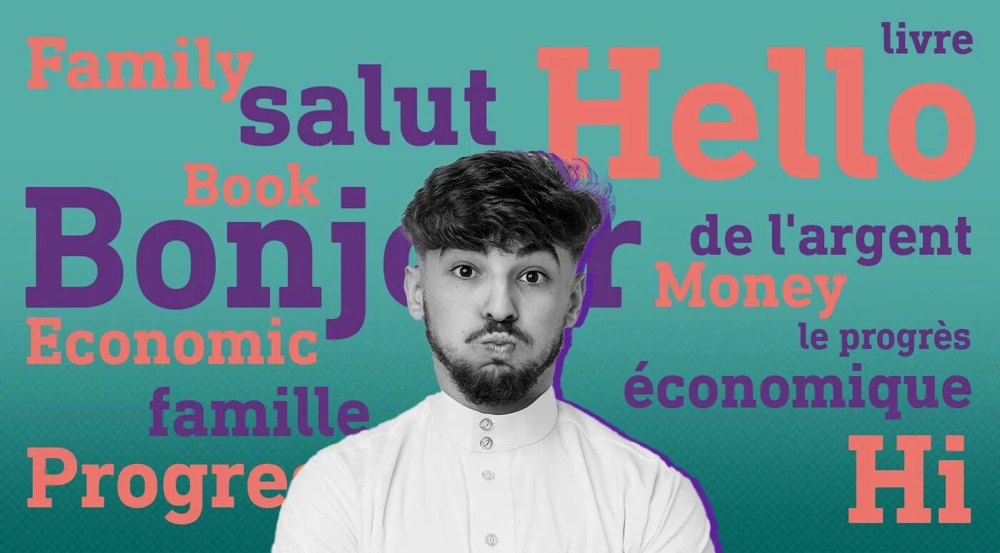 Actuellement, la vraie préoccupation tient au fait qu’une majorité substantielle de Maghrébins a du mal à lire, écrire et parler avec assurance dans n’importe quelle langue (MEE/illustration de Mohamed Elaasar)