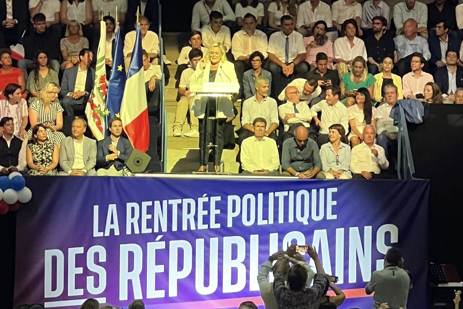 « Il n’y aura pas de politique méditerranéenne sans le Maroc, et il faut que le président de la République le comprenne enfin », a déclaré Michèle Tabarot dimanche 27 août au grand meeting de la rentrée politique de son parti, au Cannet, dans les Alpes-Maritimes (Twitter/@MTabarot)