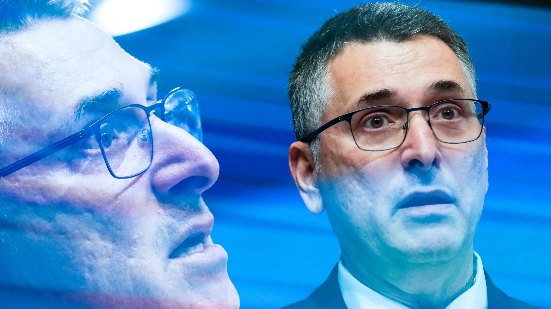 Gideon Saar at a meeting of the Association Council between the European Union and Israel in Brussels on 25 February (Reuters)
