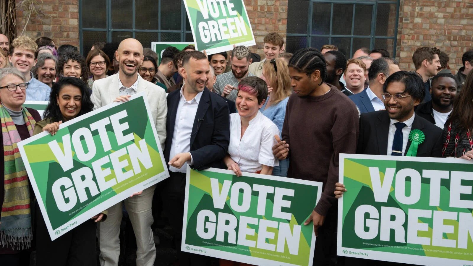 The Green Party's local elections campaign launch earlier this month (Supplied)