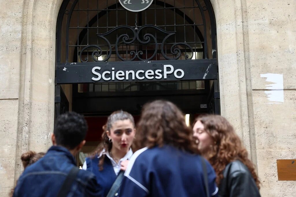 L’initiative nommée « quatre heures pour la Palestine » s’inscrivait dans le cadre de la journée européenne des universités « contre le génocide à Gaza », à l’appel de la Coordination universitaire européenne contre la colonisation en Palestine (AFP/Emmanuel Dunand)