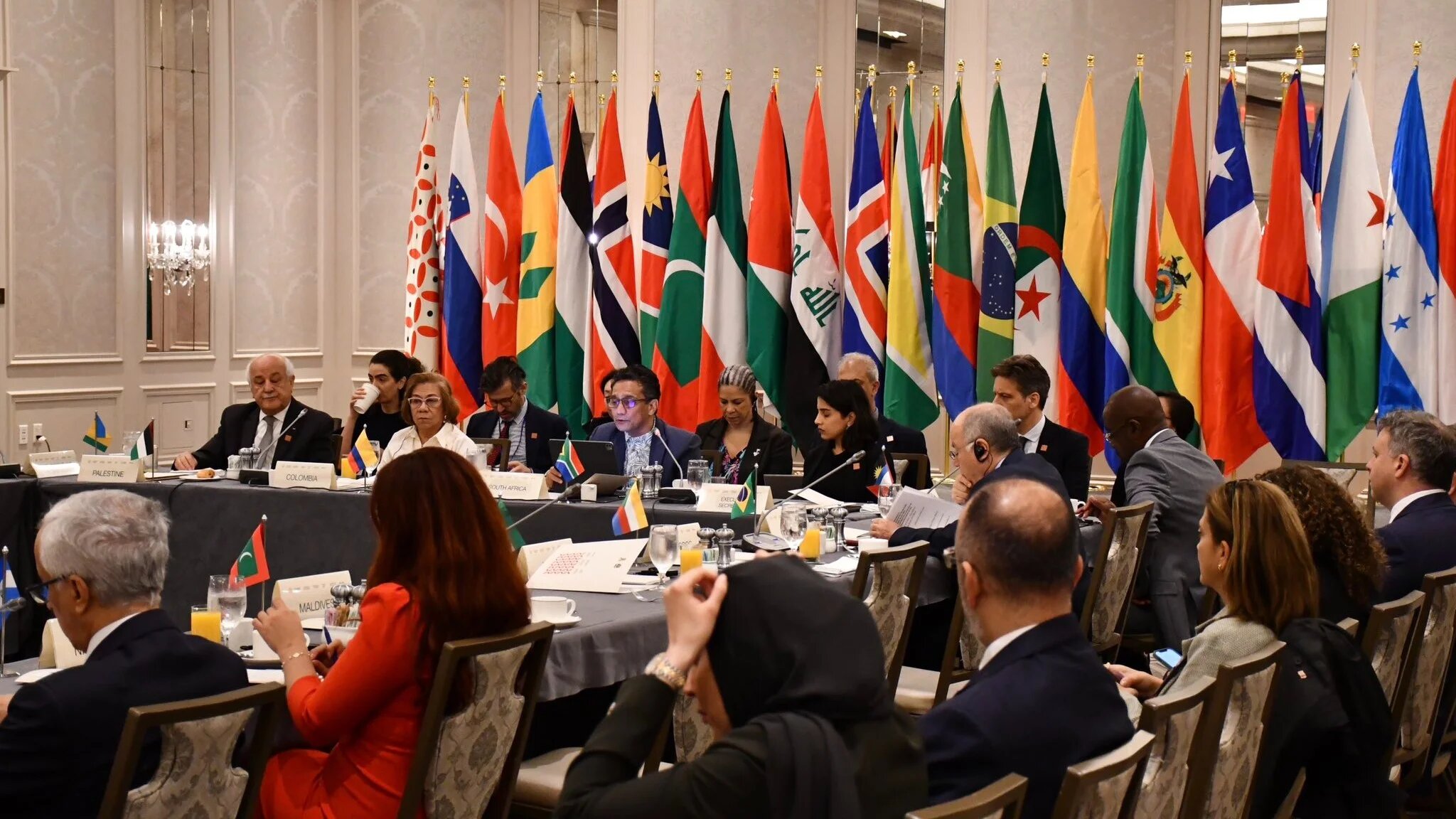 UN member states take part in The Hague Group's high-level Ministerial Meeting, on 26 September 2025, in New York City (Supplied)