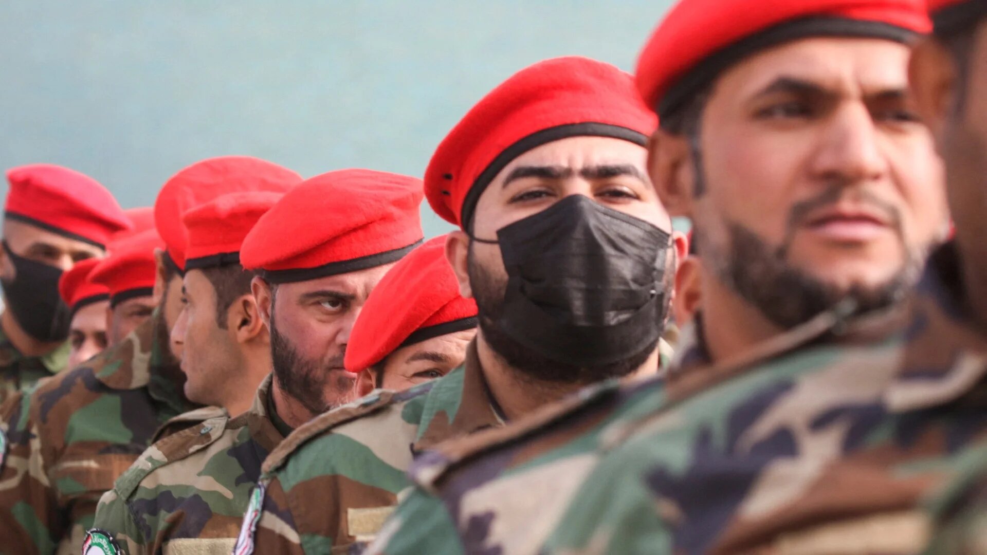 Members of Hashd al-Shaabi paramilitary forces in Baghdad, 29 December, 2021. (Reuters/Ahmed Saad)