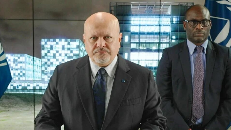 Prosecutor Karim Khan announcing his application for an arrest warrant for Myanmar's acting president on 27 November (ICC/Screengrab)