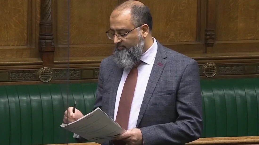 Iqbal Mohamed MP speaks in parliament in December 2024 (Screengrab/ UK Parliament)