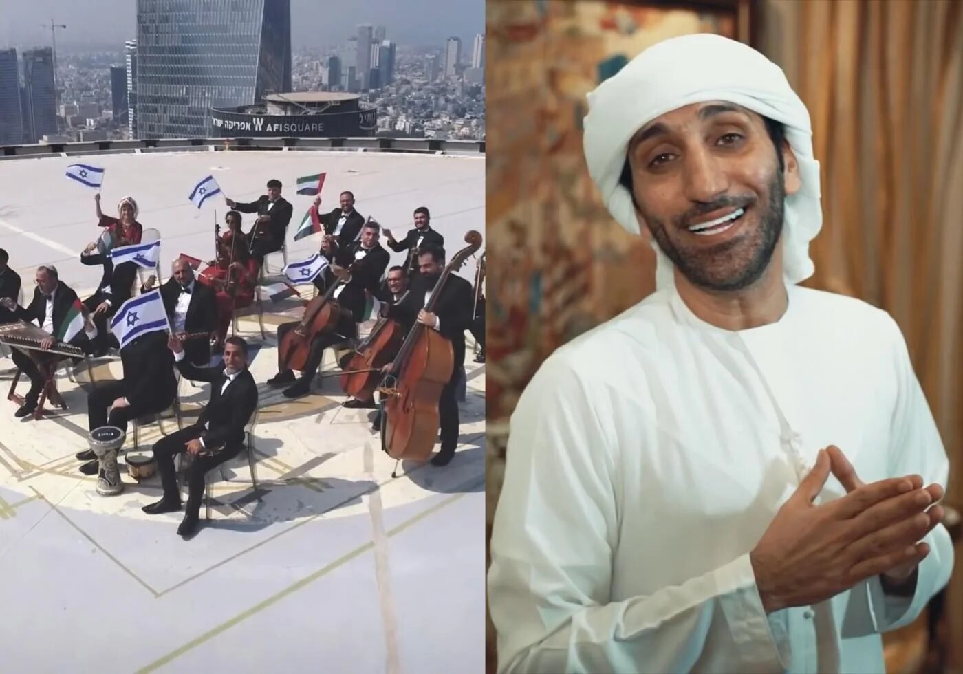Deux collaborations entre des musiciens israéliens et émiratis célébrant la normalisation ont reçu un accueil mitigé sur internet (capture d’écran)