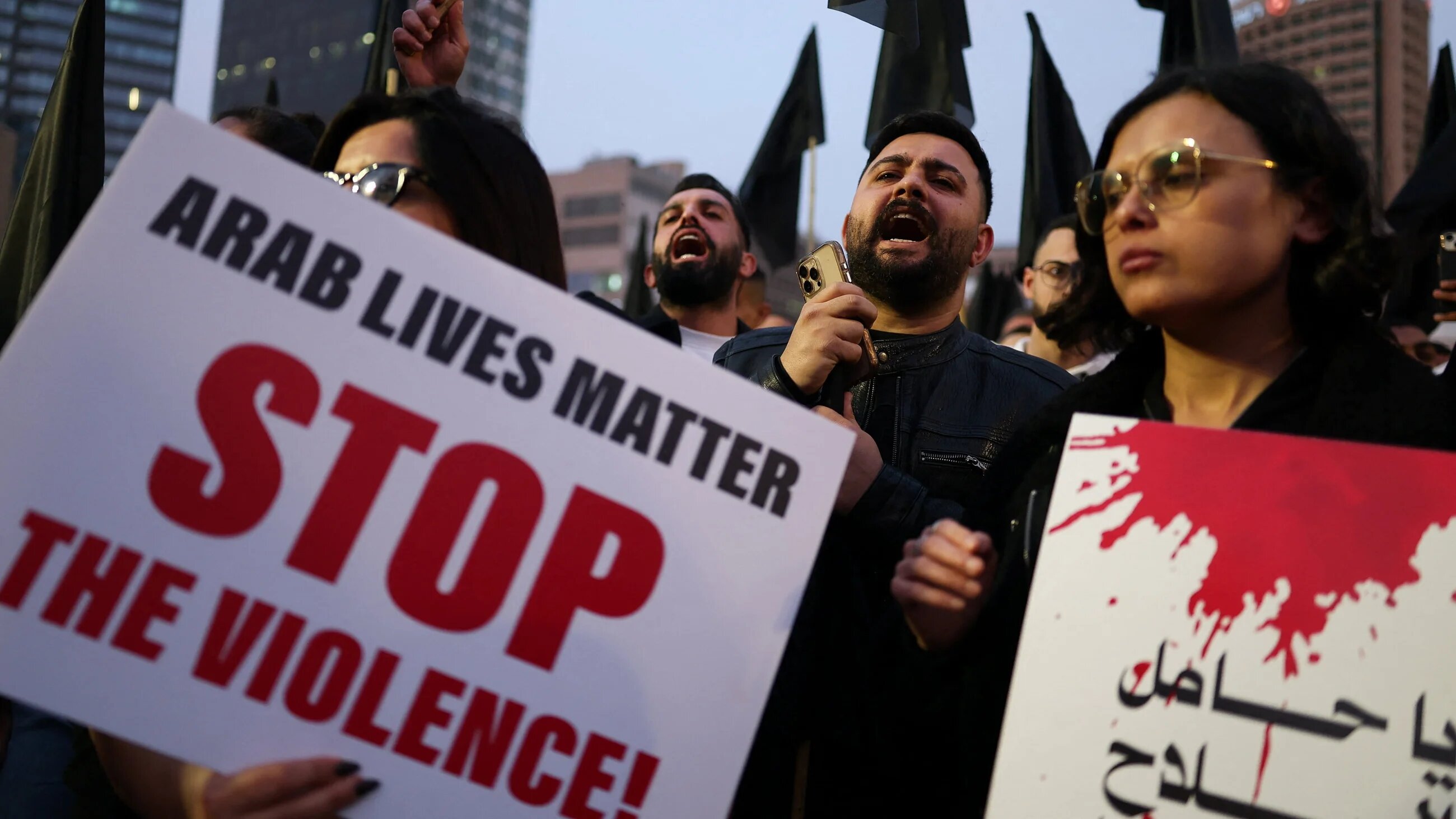 Palestinian citizens of Israel protest wave of crime and violence in their communities, Tel Aviv, Israel, 31 January, 2026 (Reuters/Ammar Awad)