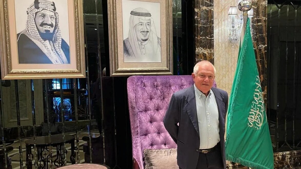 Israel's Tourism Minister Haim Katz in Riyadh, Saudi Arabia on 27 September 2023 (AFP/Israeli Ministry of Tourism)