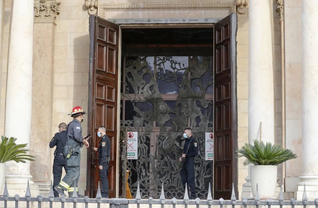 A spokesperson for the firefighters said luckily the fire did not spread throughout the church.