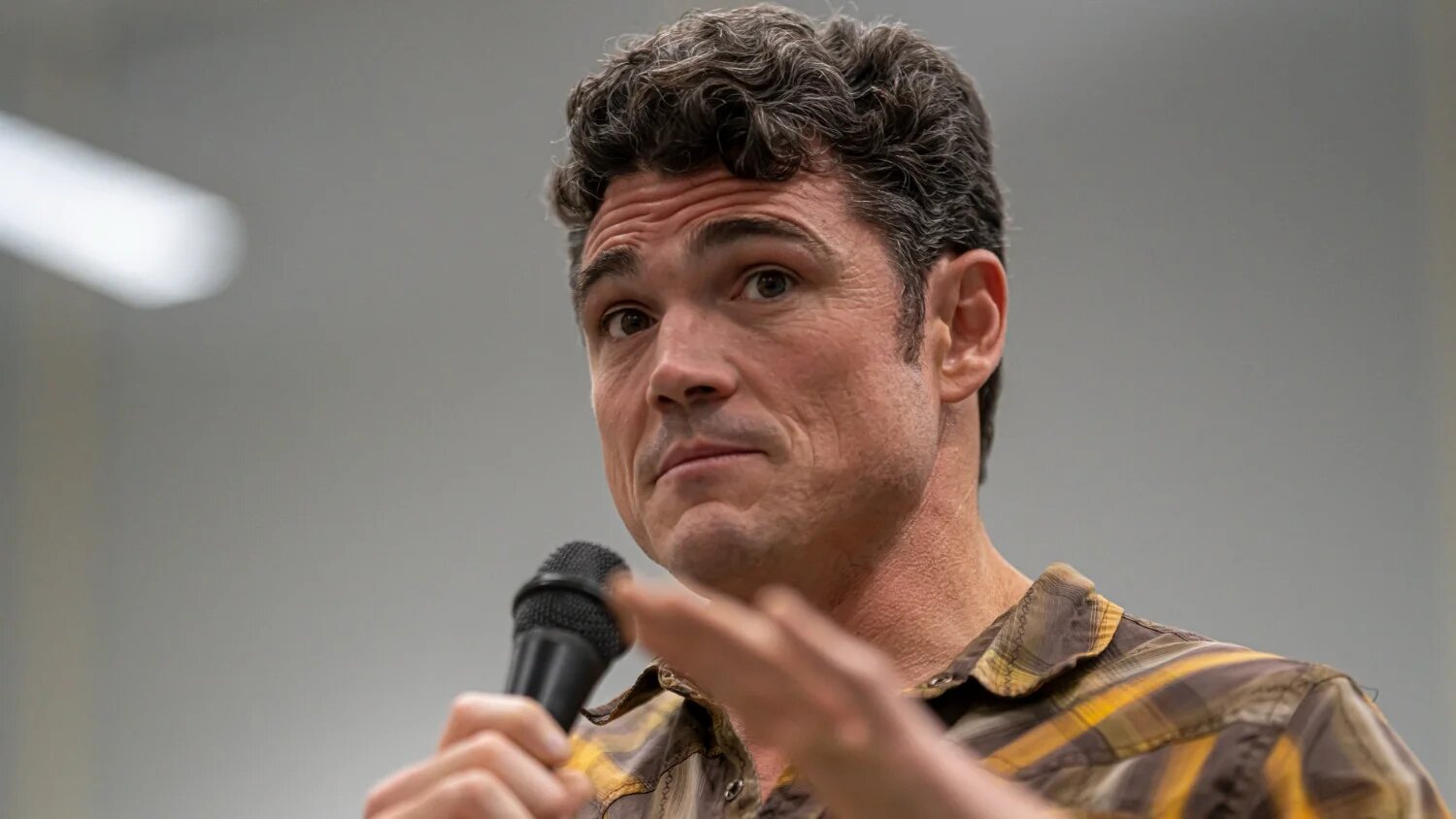 Then-Republican Congressional candidate Joe Kent speaks at a campaign event on 5 October 2022 in Morton, Washington.