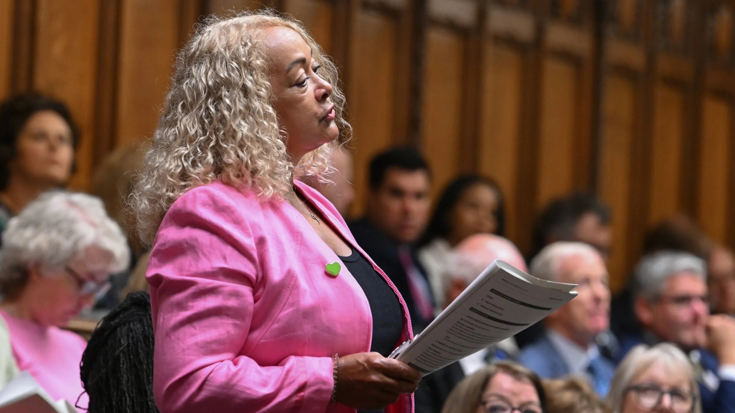 Kim Johnson MP in the House of Commons