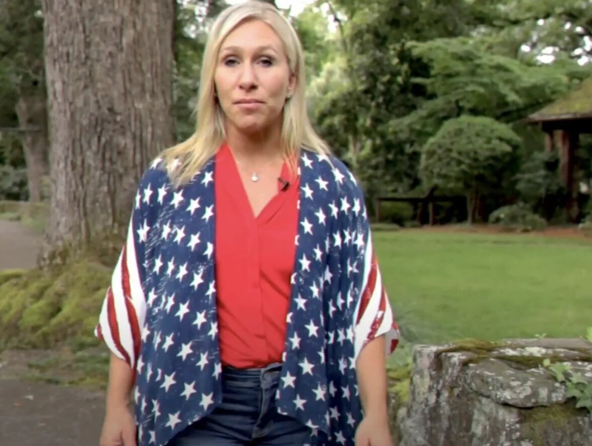 Marjorie Taylor Greene won 57 percent of the vote in the heavily Republican 14th district of Georgia 