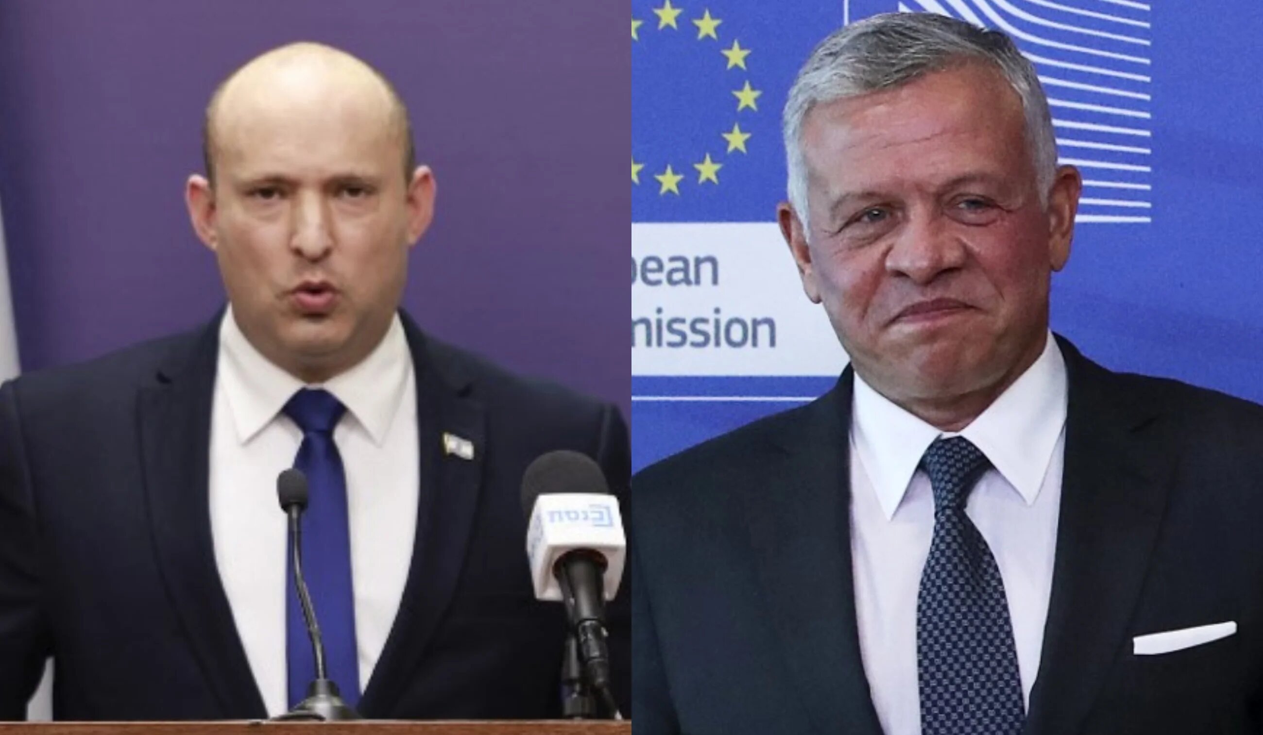 Bennett informed Abdullah of Israel's decision to boost water exports to Jordan