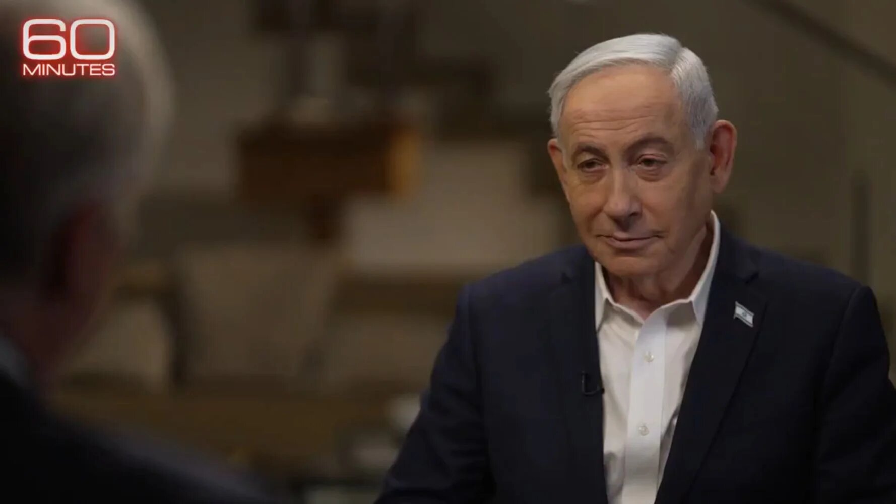 Israeli Prime Minister Benjamin Netanyahu told the '60 Minutes' strand on CBS that the conflict was 'not over' (CBS)