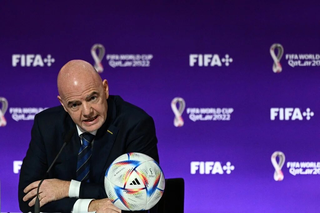 « Nous, en Europe, on ferme nos frontières et nous n’autorisons pratiquement aucun travailleur de ces pays aux revenus très bas, à venir travailler légalement », a souligné le patron de la FIFA (AFP/Gabriel Bouys)