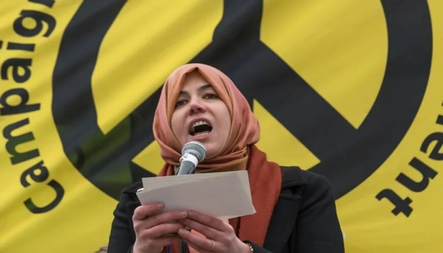 Raghad Altikriti accused the police of attempting to intimidate protest organisers by calling them in for interviews (Supplied)