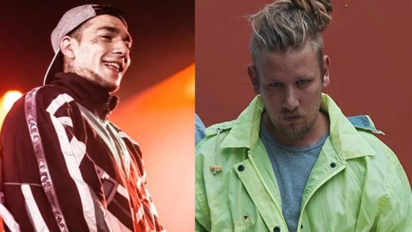 Ezhel (à droite) et Şanışer, deux rappeurs turcs de premier plan (Gazete Duvar)