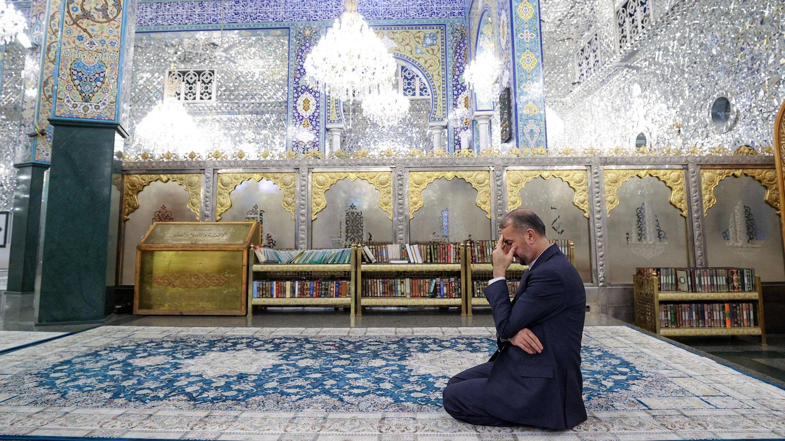 Sayyida Zeinab's holy shrine in Damascus in May 2023 (Reuters)