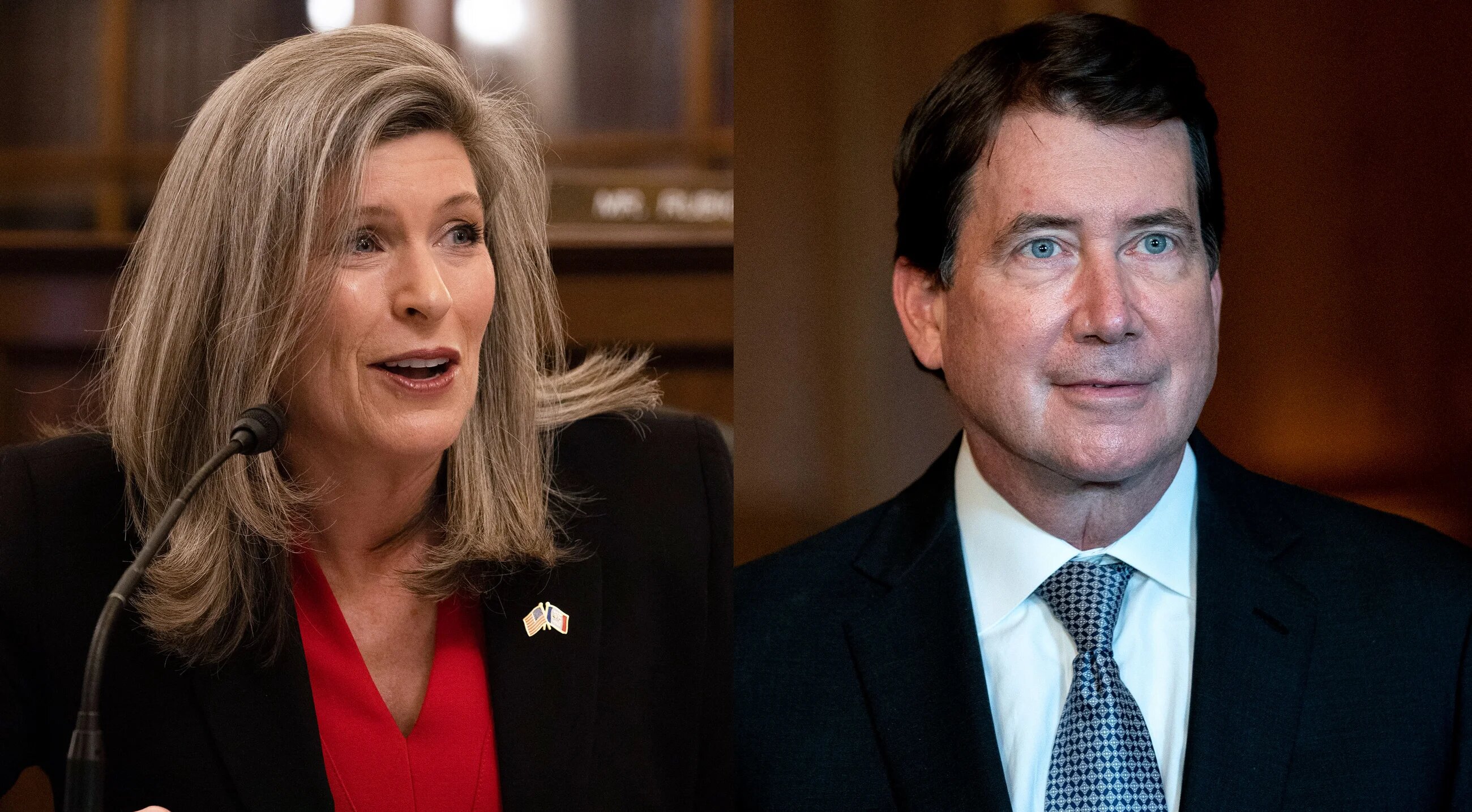 Senators Joni Ernst (L) and Bill Hagerty (R) sent a letter to Secretary of State Antony Blinken earlier this week.