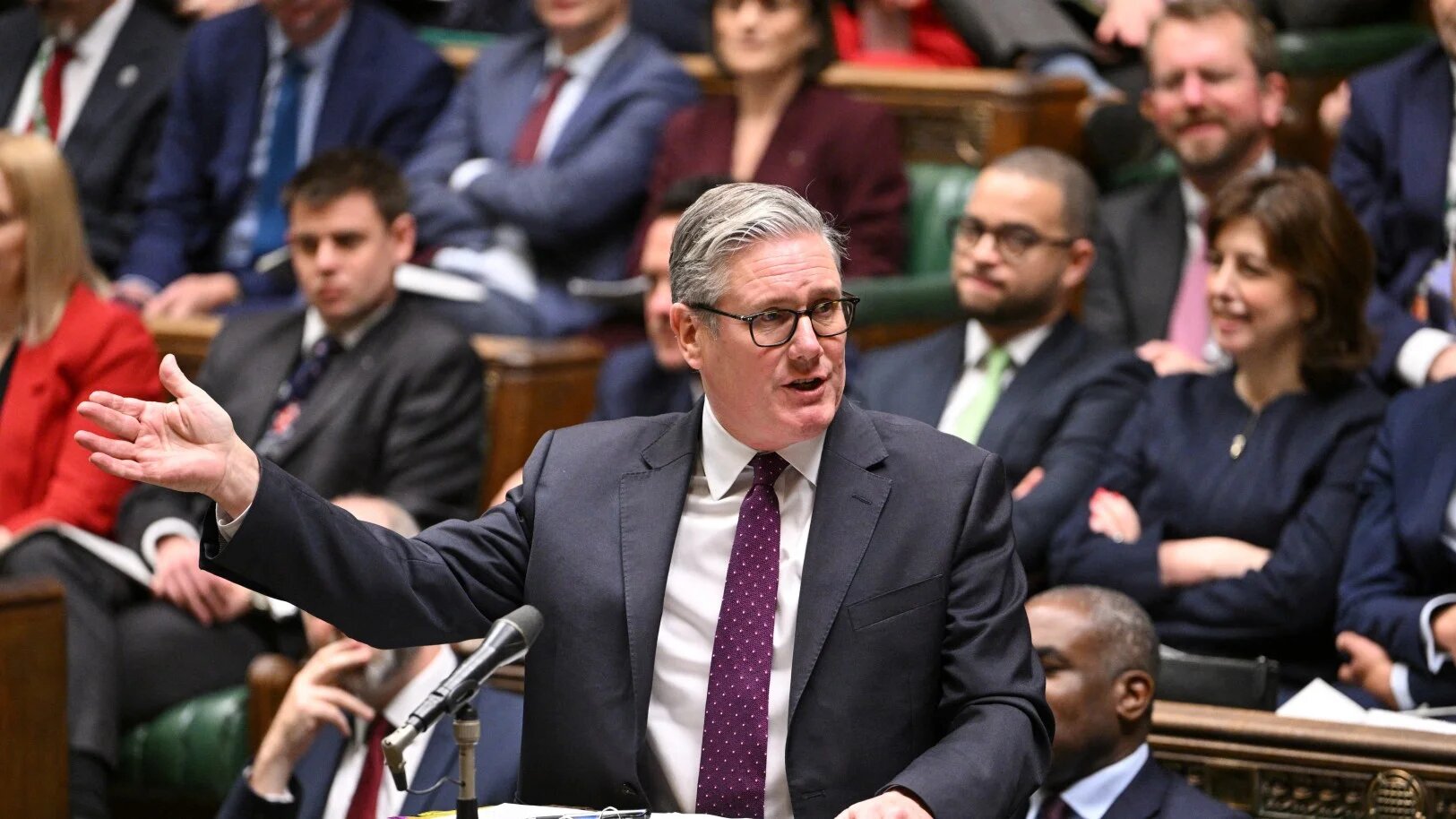 Britain's Prime Minister Keir Starmer speaks during Prime Minister's Questions, 17 December 2025 (House of Commons/Handout via Reuters)