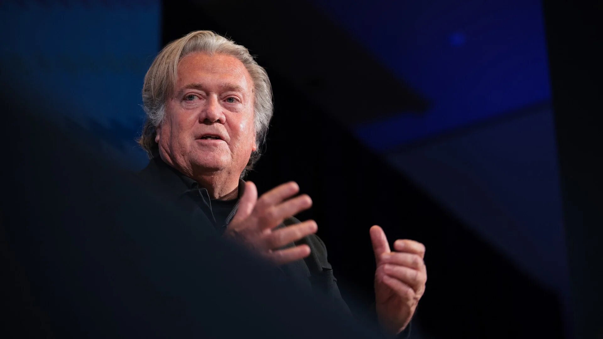 Former Chief Strategist to the President Steve Bannon speaks during the Semafor World Economy Summit 2025 at Conrad Washington on 23 April 2025 in Washington, DC (Getty Images via AFP/Kayla Bartkowski)