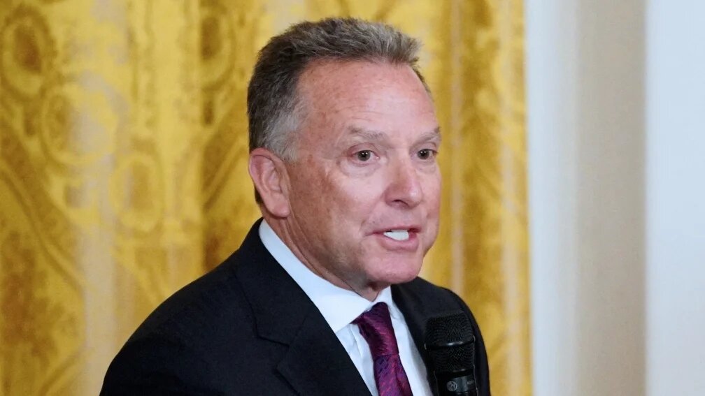 Steve Witkoff speaks at the White House Opioid Summit in the East Room of the White House on 1 March 2018 in Washington, DC