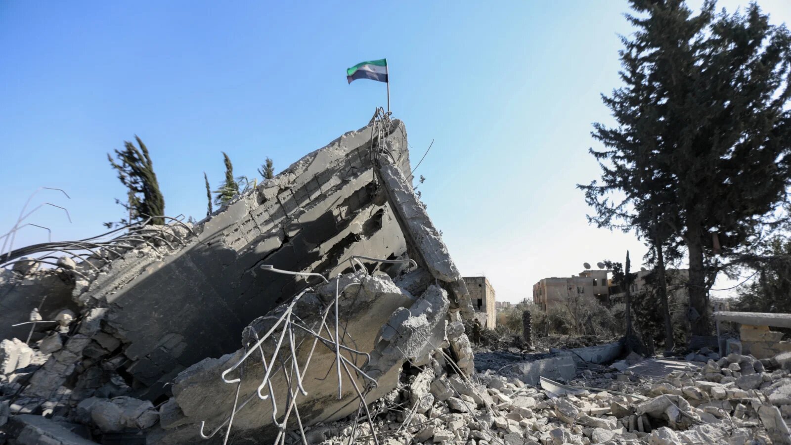 Aftermath of an Israeli air strike on Daraa, Syria on 18 March 2025 (Bakr Alkasem/AFP)