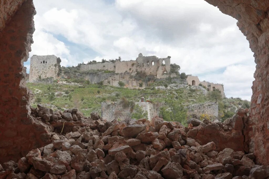 Vue générale de la forteresse de Saladin, dans la province de Lattaquié, dans l’ouest de la Syrie (AFP/Louai Beshara)