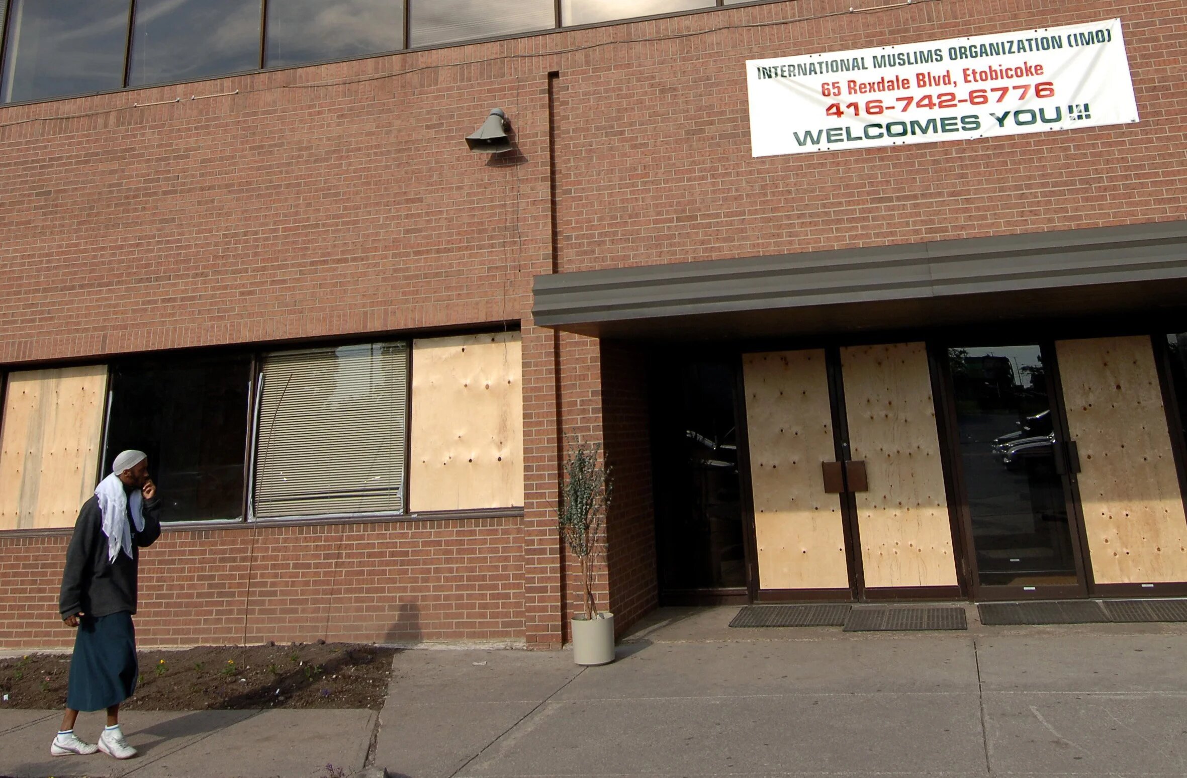 A Muslim volunteer at Toronto's International Muslim Organisations was stabbed to death on 12 September.