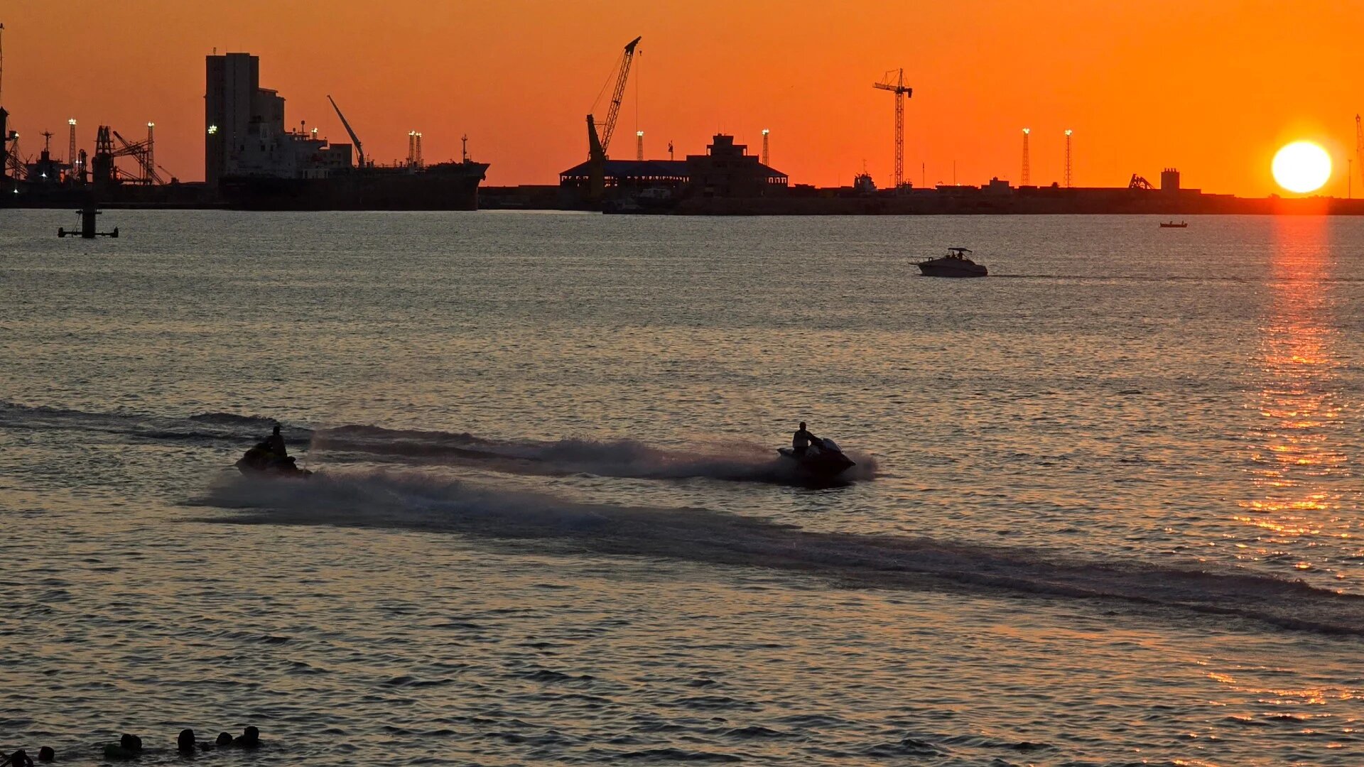 A picture taken of the sun setting in Tripoli, Libya on 11 July 2025 (AFP/Mahmud Turkia)