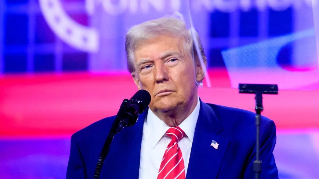 US President-elect Donald Trump speaks during Turning Point's annual AmericaFest 2024 in Phoenix, Arizona, on 22 December 2024.