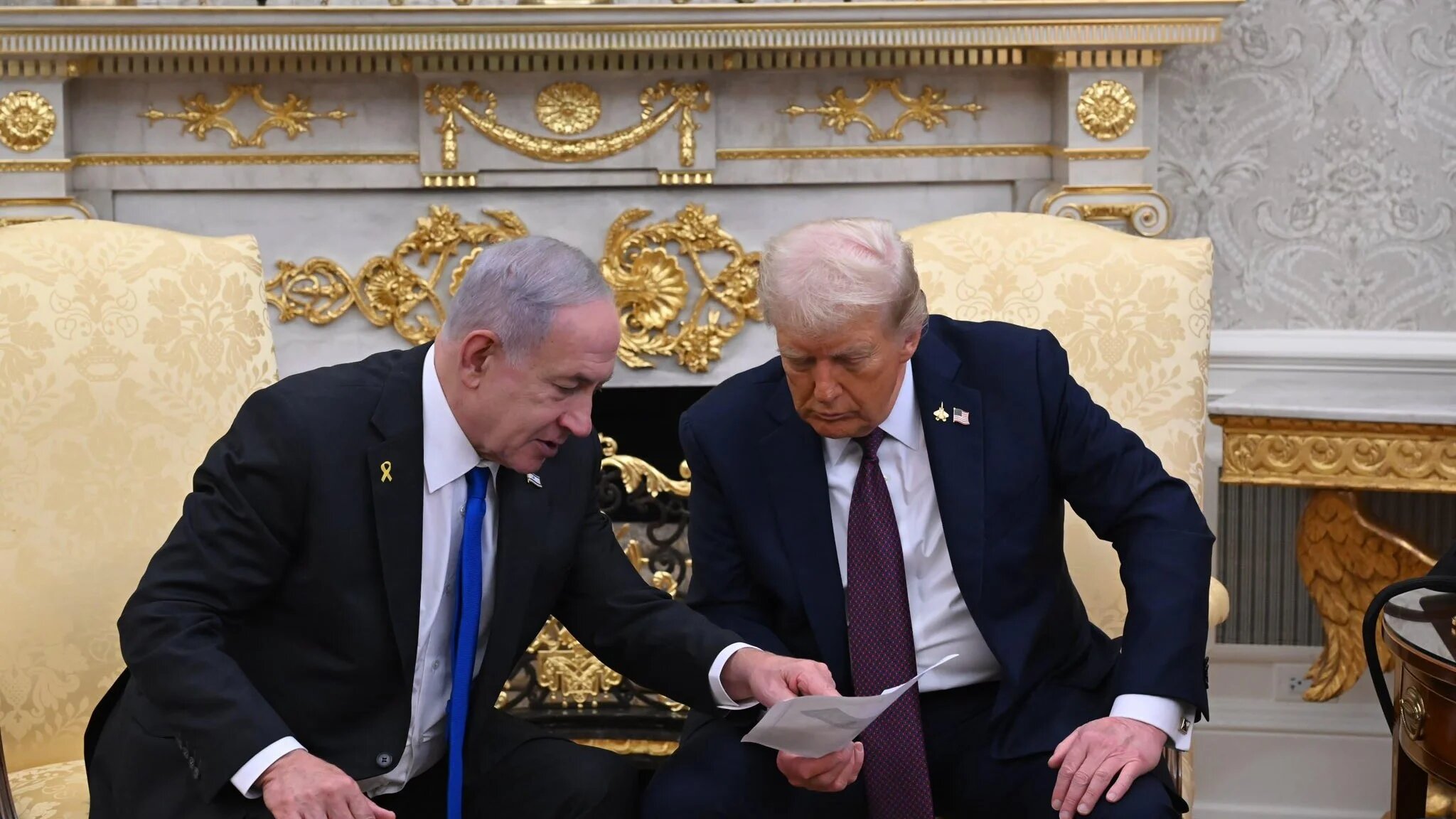 Israel Prime Minister Benjamin Netanyahu meets U.S President Donald Trump at the White House on Monday 29 September 2025 (Reuters/Eyepress Media Limited)