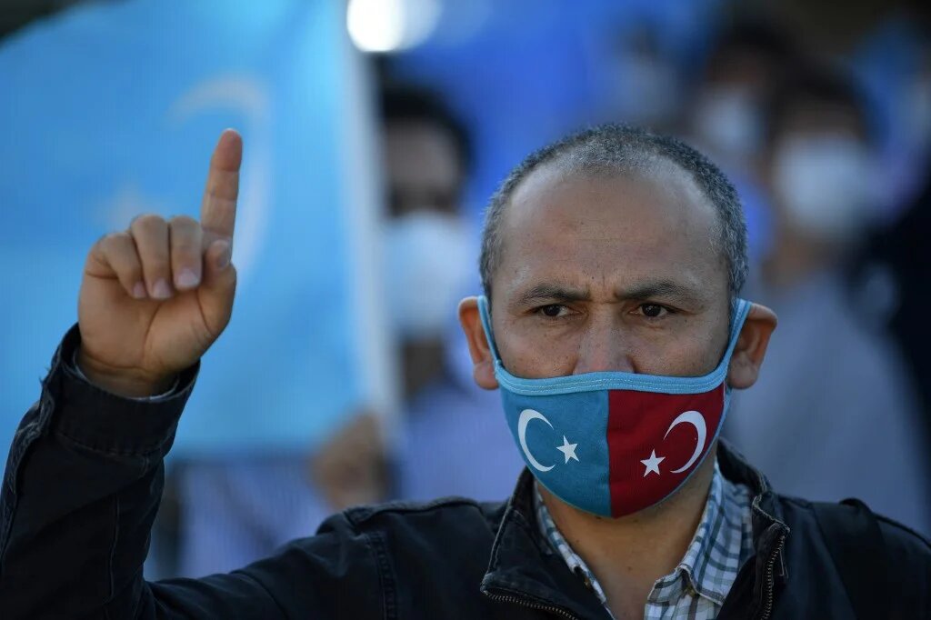 At least one million Uighurs are said to be held in internment camps where they are undergoing political "re-education".