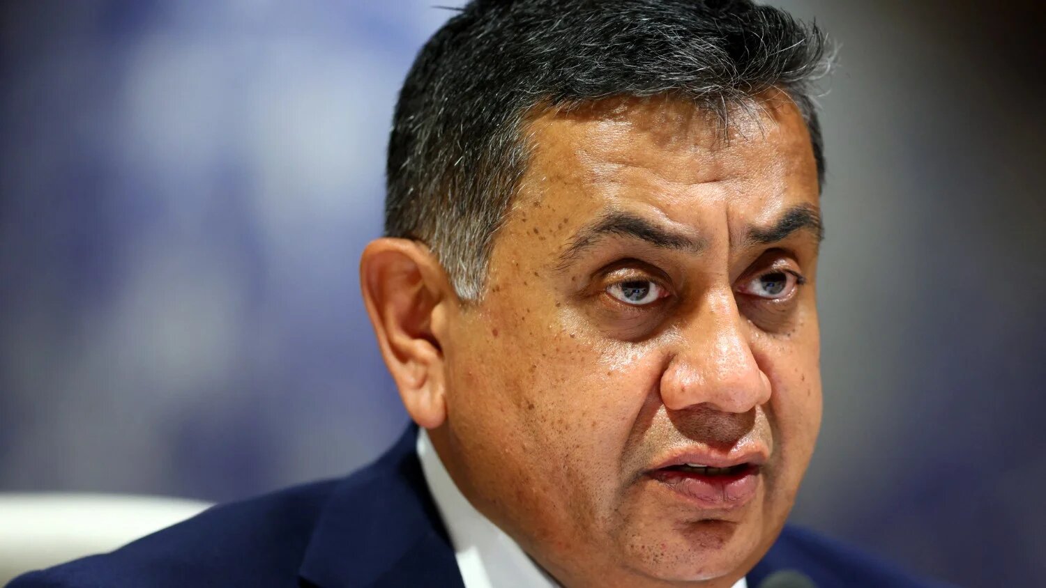 Lord Ahmad, the UK minister in charge of Middle East affairs, attends a High-Level Segment of the Conference on Disarmament at the United Nations in Geneva on 28 February 2022.