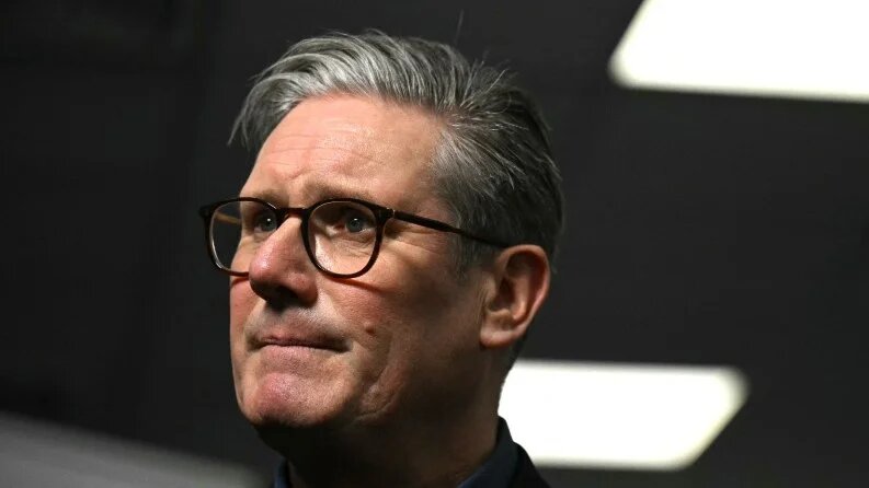 British Prime Minister Keir Starmer speaks in Preston on 6 February 2025 (Oli Scarff/AFP)